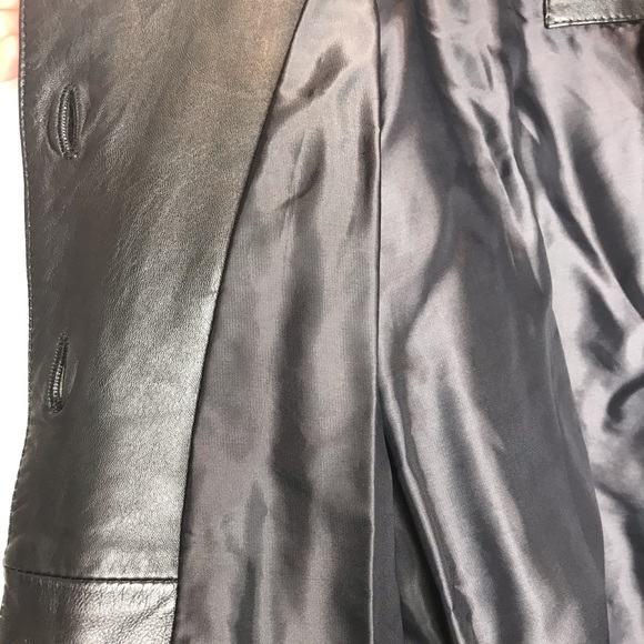 TORRAS OF SPAIN color block leather/mohair jacket - Picture 11 of 15